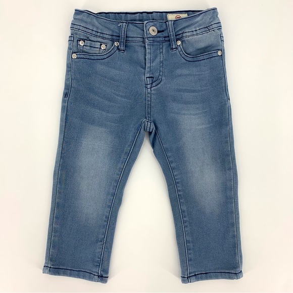 ag Adriano Goldschmied Kids Infant Blue Jeans with Adjustable Waist, 18M - Picture 3 of 16